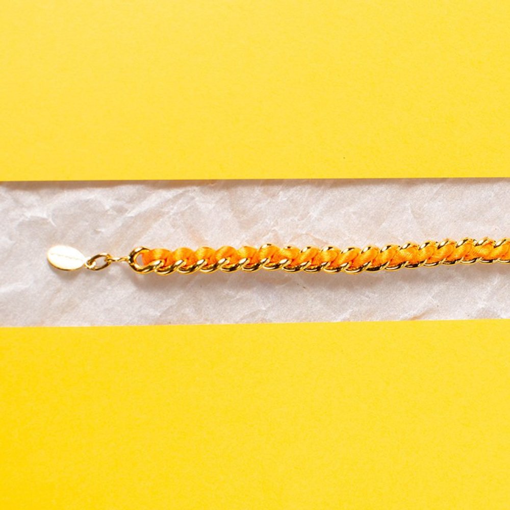 LUCAS JACK ORANGE & GOLD BRACELET | WOMENS